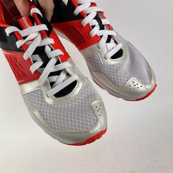 Reebok one glide fitframe us mens size 9 orange white black running sneakers - Picture 9 of 11